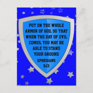 Rüstung Gottes Postkarte
