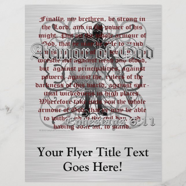 Rüstung Gottes Soldaten Flyer (Vorne)