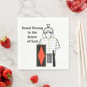 Rüstung Gottes - Steh stark Serviette