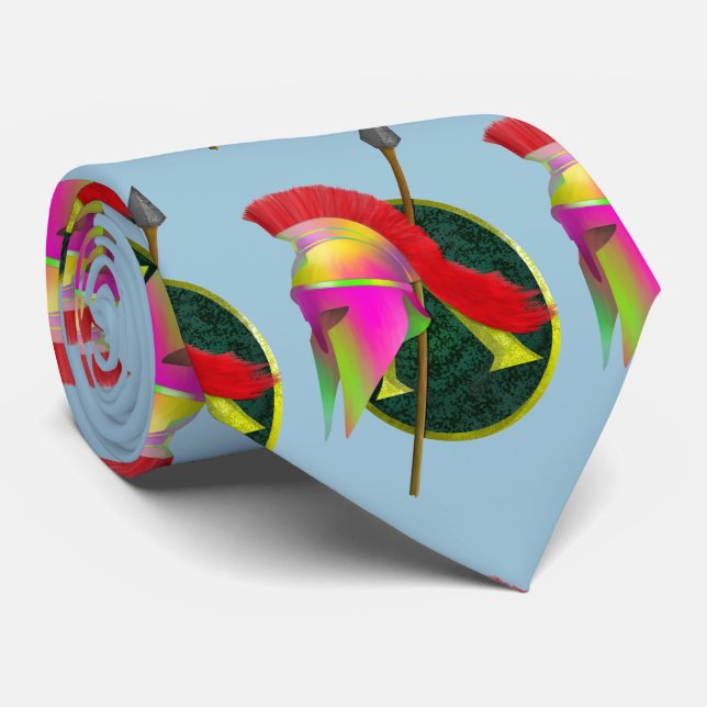 Rüstungen und Helm für Spartan Krawatte (Gerollt)