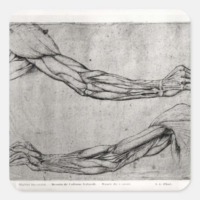 Rüstungsstudie Quadratischer Aufkleber (Vorderseite)