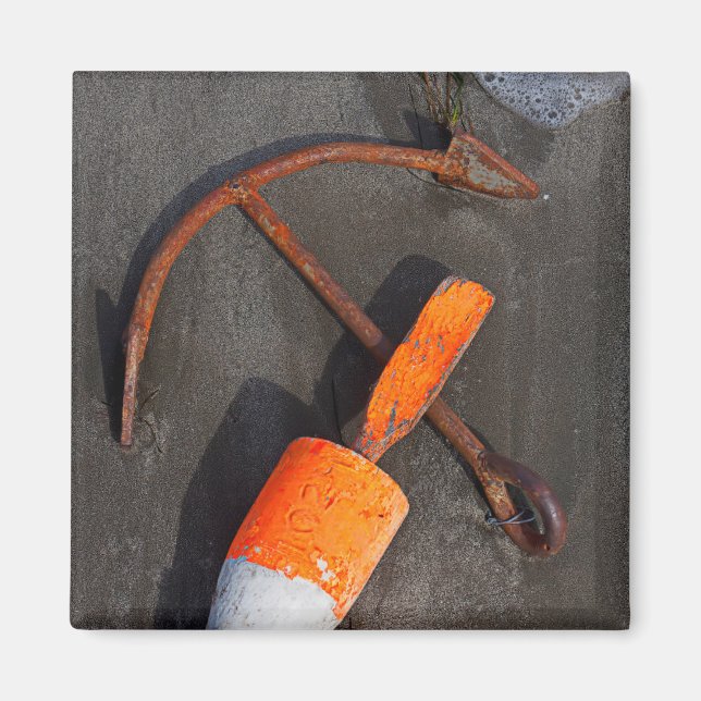 Rusty Anchor and Buoy am Strand Magnet (Vorne)