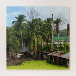 Rusty barn yard life puzzle