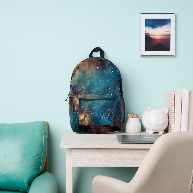 Rusty Blue Cloud Nebula Bedruckter Rucksack (InSitu)