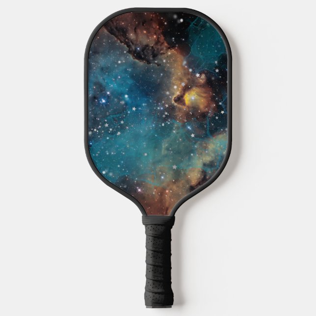 Rusty Blue Cloud Nebula Pickleball Schläger (Vorderseite)