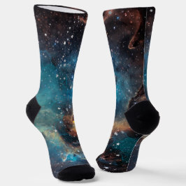 Rusty Blue Cloud Nebula Socken