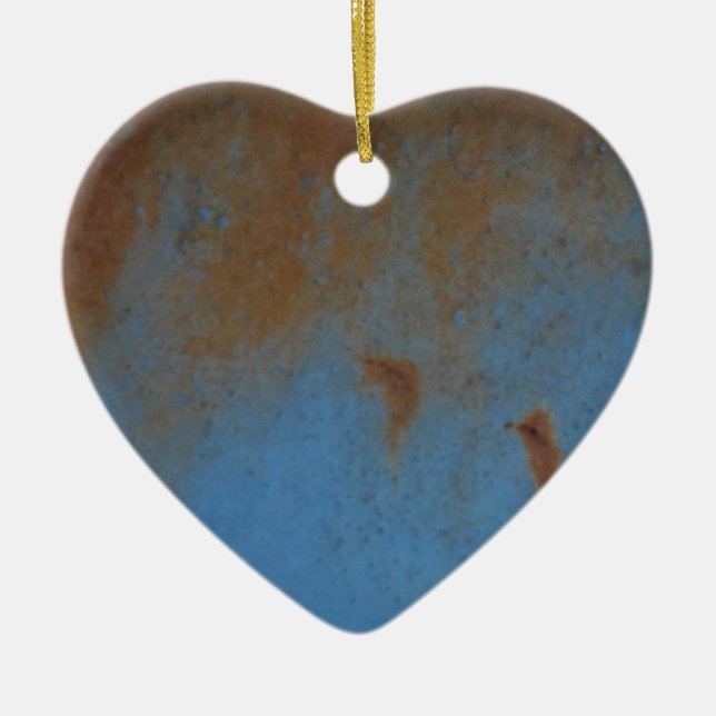 Rusty Blue Hintergrund Keramikornament (Vorne)
