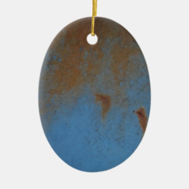 Rusty Blue Hintergrund Keramikornament (Vorne)