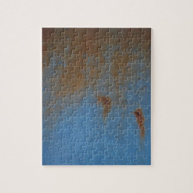 Rusty Blue Hintergrund Puzzle (Vertikal)