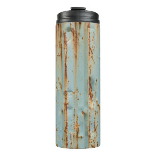Rusty Blue Painted Metal Texture Thermosbecher