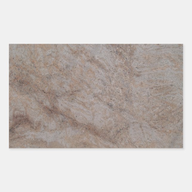 Rusty Brown Marble Rectangle Sticker (Vorderseite)