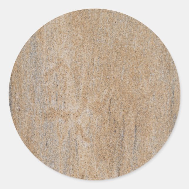 Rusty Brown Marble Round Sticker (Vorderseite)
