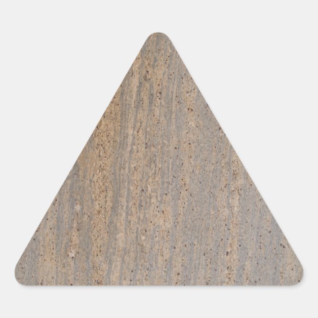 Rusty Brown Marble Triangle Sticker (Vorderseite)