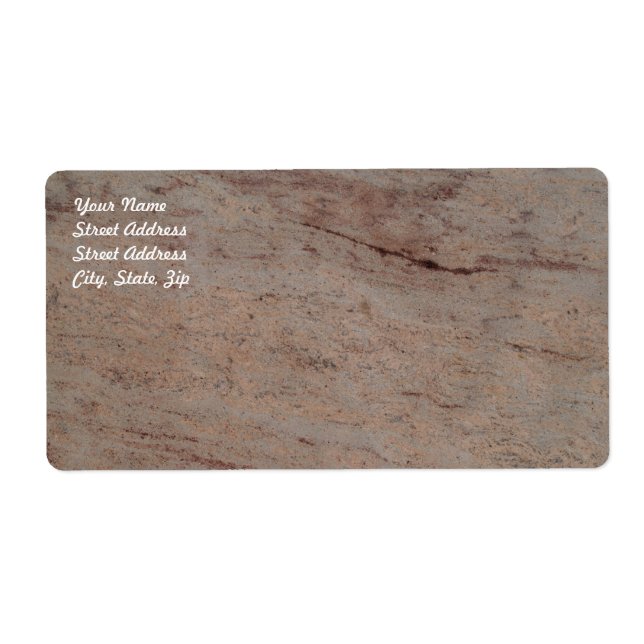 Rusty Brown-Marmor-Versandmarke (Vorne)