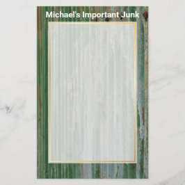 Rusty Corrugy Iron Scrapbook Paper Briefpapier