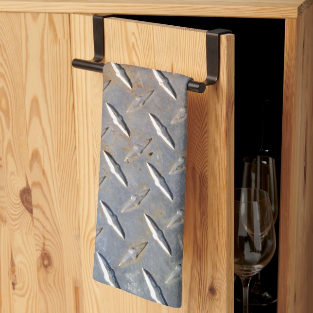 Rusty Diamond Platin Steel Handtuch (Drittel gefaltet)