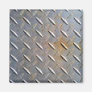 Rusty Diamond Platin Steel Magnet