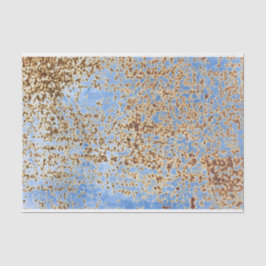 Rusty Distressed Grunge Blue Paint Urban DIY Dekor Seidenpapier
