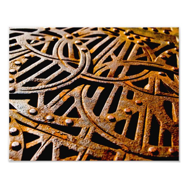 Rusty Grate Fotodruck (Vorne)