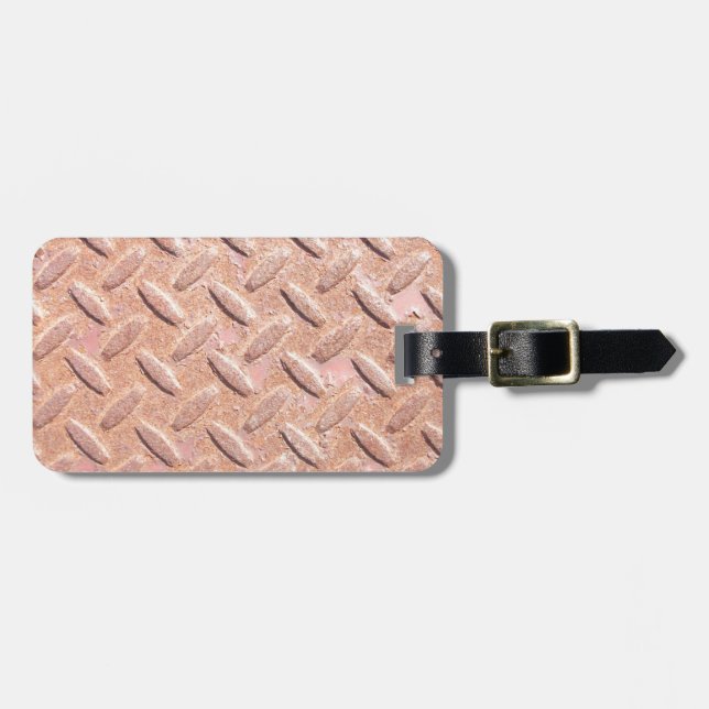 Rusty Iron Tread Gepäckanhänger (Vorderseite horizontal)