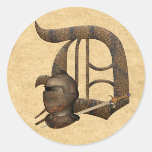 Rusty Knights Initial D Runder Aufkleber