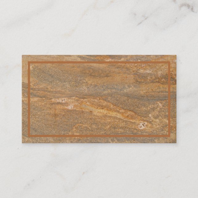Rusty Marble Textured Business Card Visitenkarte (Vorderseite)