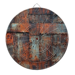 Rusty Metal Dartboard Dartscheibe
