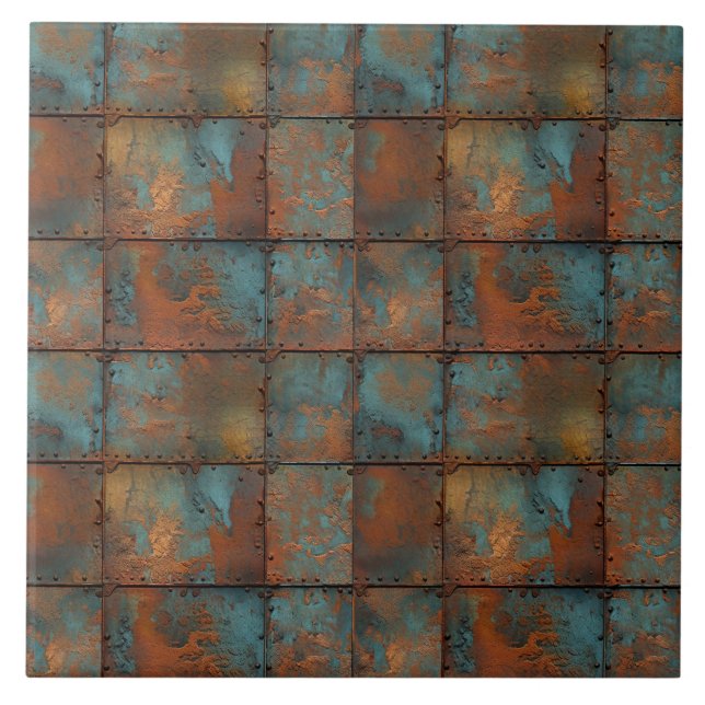 Rusty Metal Keramik Tile Fliese (Vorderseite)