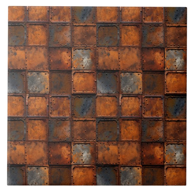 Rusty Metal Keramik Tile Fliese (Vorderseite)