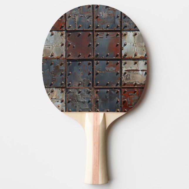 Rusty Metal Ping Pong Paddle Tischtennis Schläger (Vorderseite)