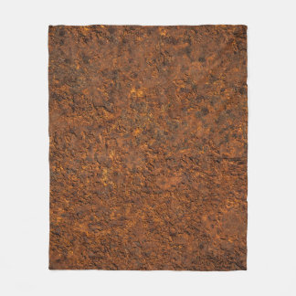 Rusty Metal: Texturierte Eisen Ästhetik. Fleecedecke