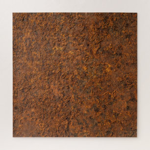Rusty Metal: Texturierte Eisen Ästhetik. Puzzle