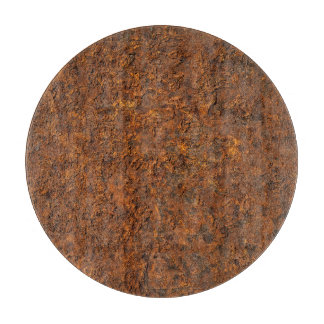 Rusty Metal: Texturierte Eisen Ästhetik. Schneidebrett