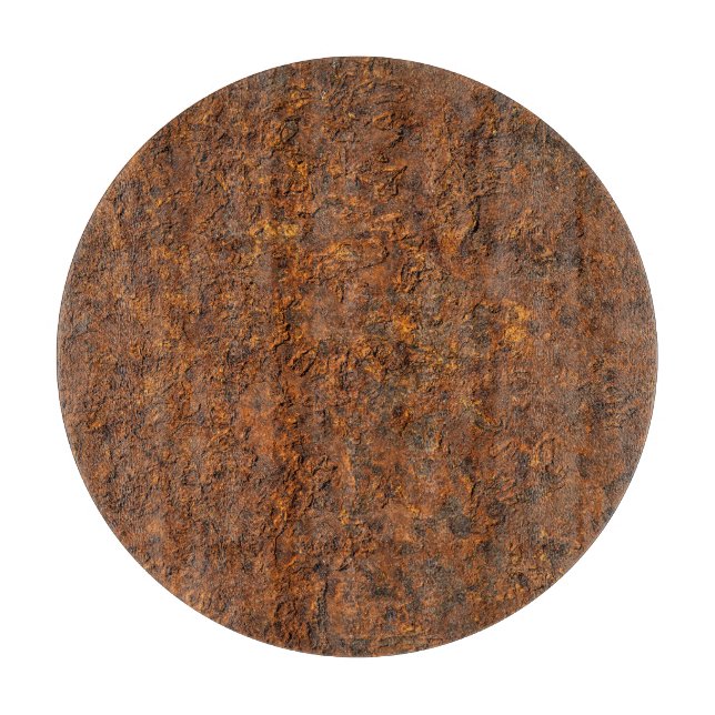 Rusty Metal: Texturierte Eisen Ästhetik. Schneidebrett (Vorderseite)