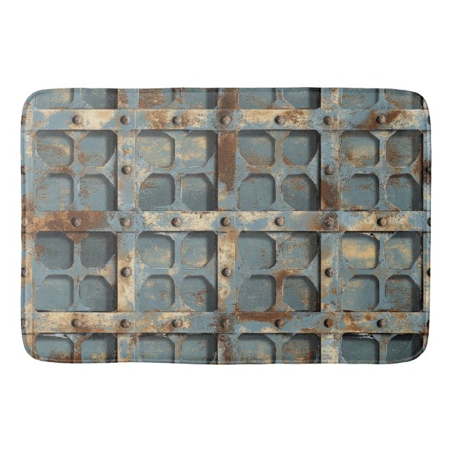 Rusty-Metallduschvorhang Badematte (Vorderseite)
