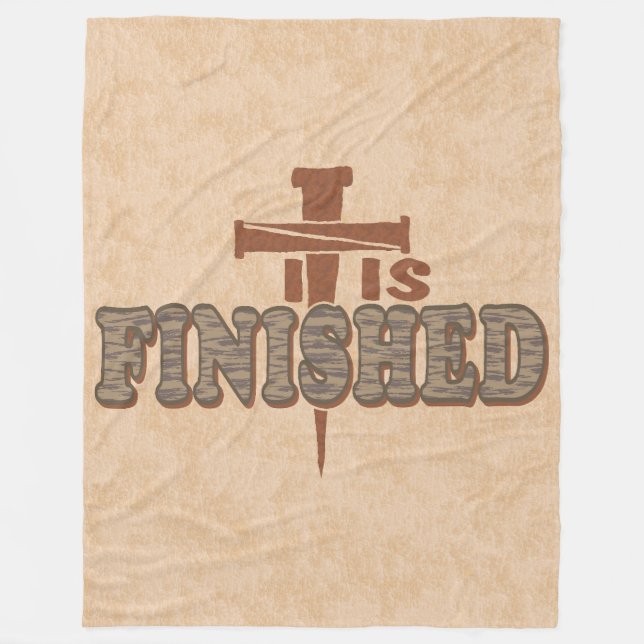 Rusty Nails Cross of Christ Christlich Design Fleecedecke (Vorderseite)