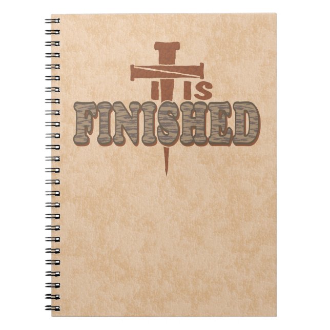 Rusty Nails Cross of Christ Christlich Design Notizblock (Vorderseite)