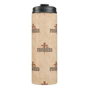 Rusty Nails Cross of Christ Christlich Design Thermosbecher