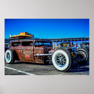 Rusty Nuts Rat Rod Poster