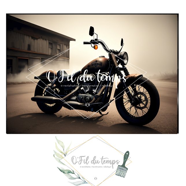 Rusty old bike v4 postapocallyptic Tissue paper Seidenpapier (Von Creator hochgeladen)