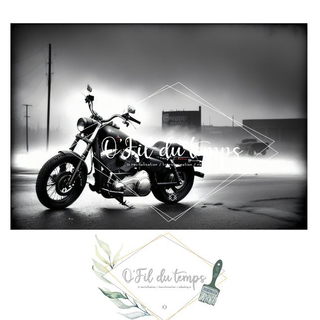 Rusty old bike v5 postapocallyptic Tissue paper Seidenpapier (Von Creator hochgeladen)