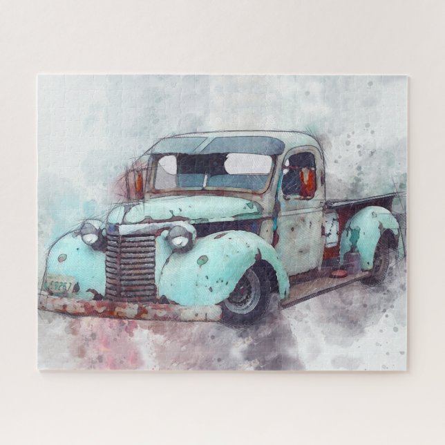 Rusty Old Truck Vintag Puzzle (Horizontal)