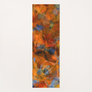 Rusty Orange Modernes Abstraktes Design Yogamatte