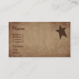 Rusty Stars Business Card Visitenkarte