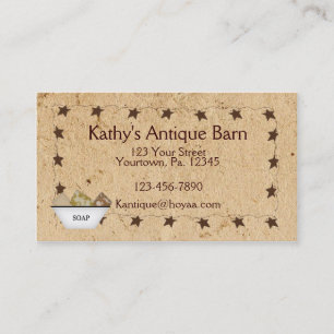 Rusty Stars & Soap Business Card Visitenkarte