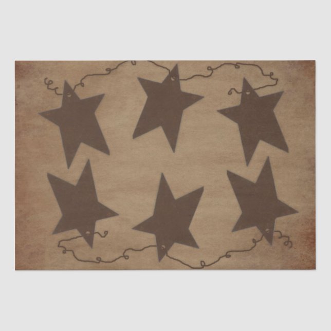 Rusty Stars Tissue Paper Seidenpapier (Vorderseite)