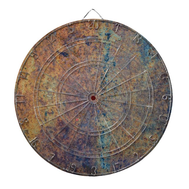 Rusty Steampunk Dartboard Dartscheibe (vorne)