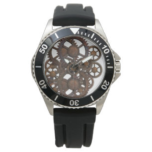 Rusty Steampunk Metal Gears Armbanduhr