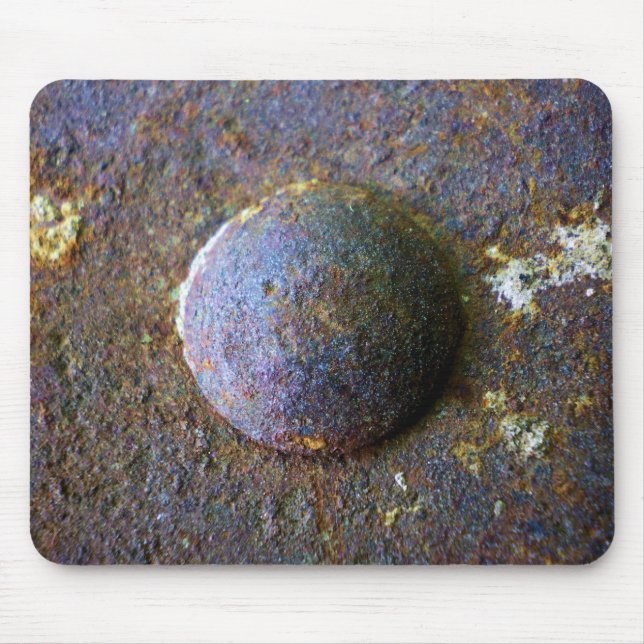 Rusty Steel Industrial Rivet Mousepad (Vorne)