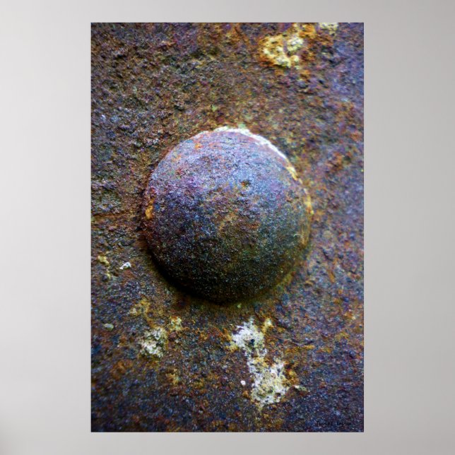 Rusty Steel Industrial Rivet Poster (Vorne)